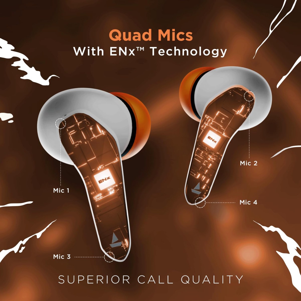 Boat Immortal 121 TWS Earbuds with Beast™ Mode(40ms Low Latency) for Gaming, 40H Playtime, Blazing LEDs, Quad Mics ENx™, Boat Signature Sound, ASAP™ Charge(10 Mins= 180 Mins)(White Sabre)