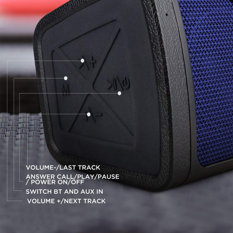 Boat Stone 1010 14W Bluetooth Speaker with 8 Hours Playback, Bluetooth v5.0 & IPX5(Navy Blue) Boat Stone 1010 14W Bluetooth Speaker with 8 Hours Playback, Bluetooth v5.0 & IPX5(Navy Blue)