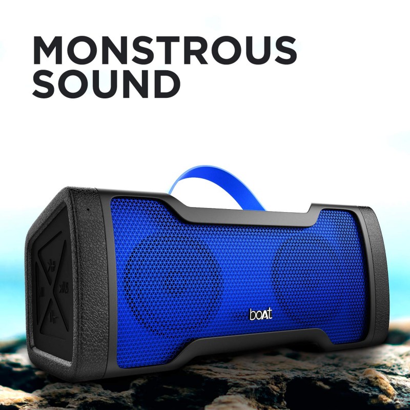 Boat Stone 1010 14W Bluetooth Speaker with 8 Hours Playback, Bluetooth v5.0 & IPX5(Navy Blue) Boat Stone 1010 14W Bluetooth Speaker with 8 Hours Playback, Bluetooth v5.0 & IPX5(Navy Blue)