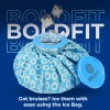 Boldfit Hot Water Bag Ice bag 7.5Inch for Pain Relief Cold Ice Pack Bag for Pain Relief Cold Water Bag for Pain Relief, Injuries, and Cold Therapy Comes with Leak-free Closure - Blue 7.5 Inch