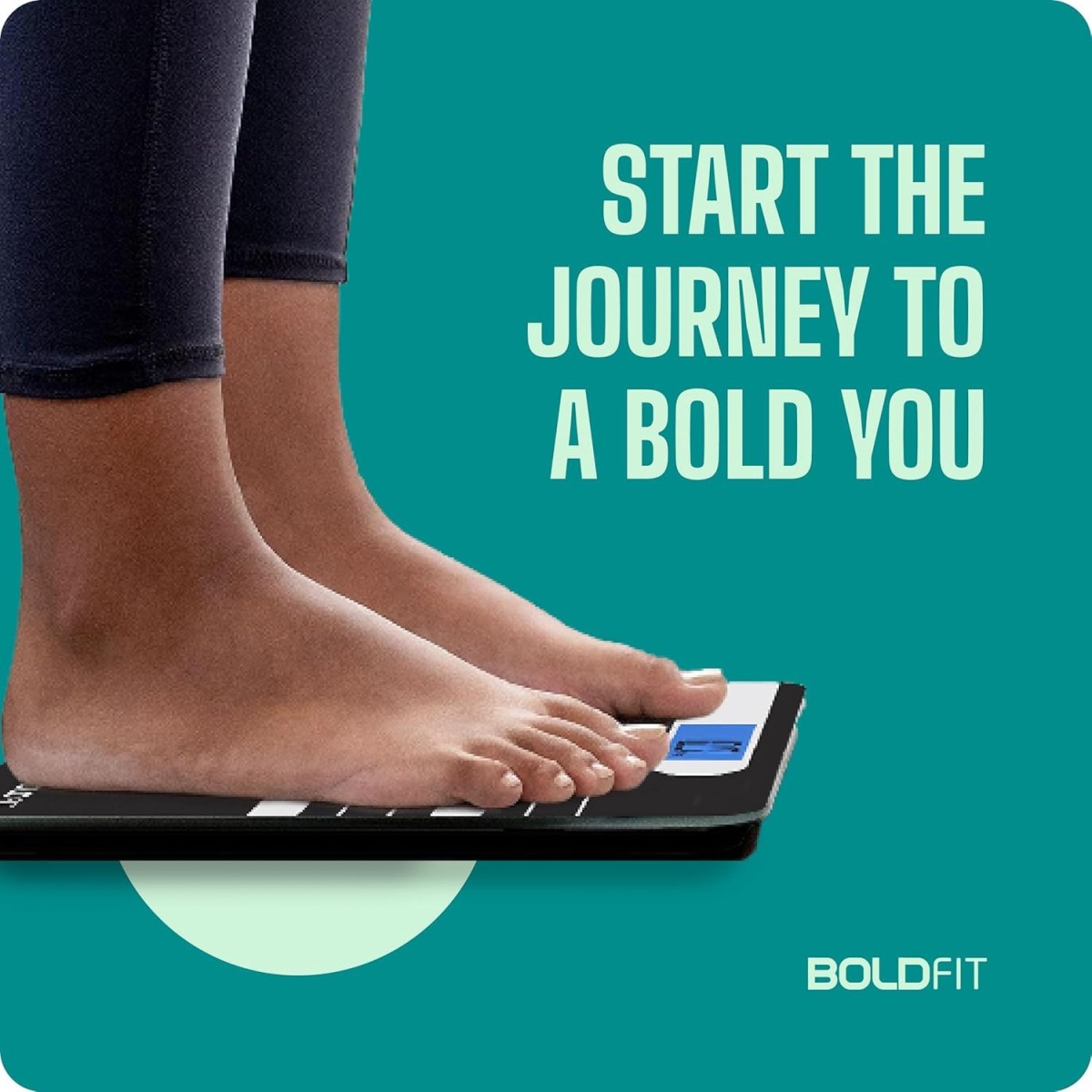 Boldfit Weight Machine for Body Weight Machine Digital Bathroom Scale for Human Body Weight Measurement Extra Thick Weighing Scale with LCD Display 36Months Warranty, Black,Max Weight 180Kgs