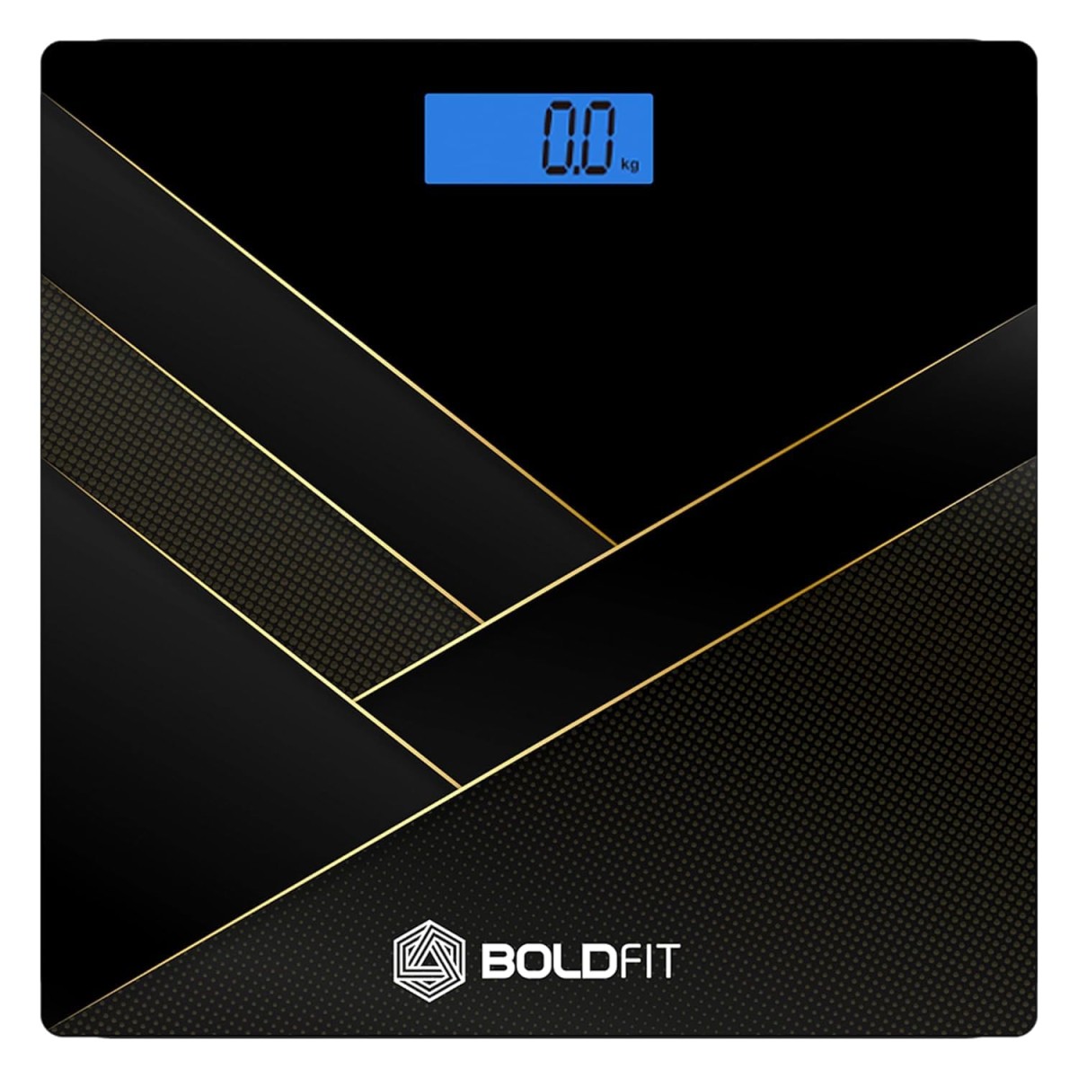 Boldfit Weight Machine for Body Weight Machine Digital Bathroom Scale for Human Body Weight Measurement Extra Thick Weighing Scale with LCD Display 36Months Warranty, Black,Max Weight 180Kgs