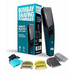 Bombay Shaving Company Power Play NXT Trimmer, 9 Weeks of trimming, 90 mins run time with Type C, 6 comb attachments, Self sharpening blades | Trimmer for Men