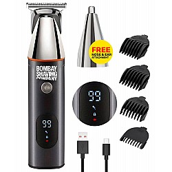 Bombay Shaving Company Premium Multi Grooming Trimmer for Men | Body and Beard Trimmer for Man | Multi Styling Rotary Comb, IPX6 Waterproof, 90 Min Run Time, 2 Hrs Charge Time | 1 PC