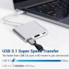 Booster 301 USB 3.1 Type-C to HDMI/USB3.0/Type-C Adapter - White