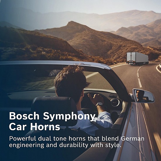 Bosch Symphony Horn F002H10028 - Set of 2 Dual Tone Car Horns - 12V, 420/500 Hz, 105-118 dB - Universally Compatible