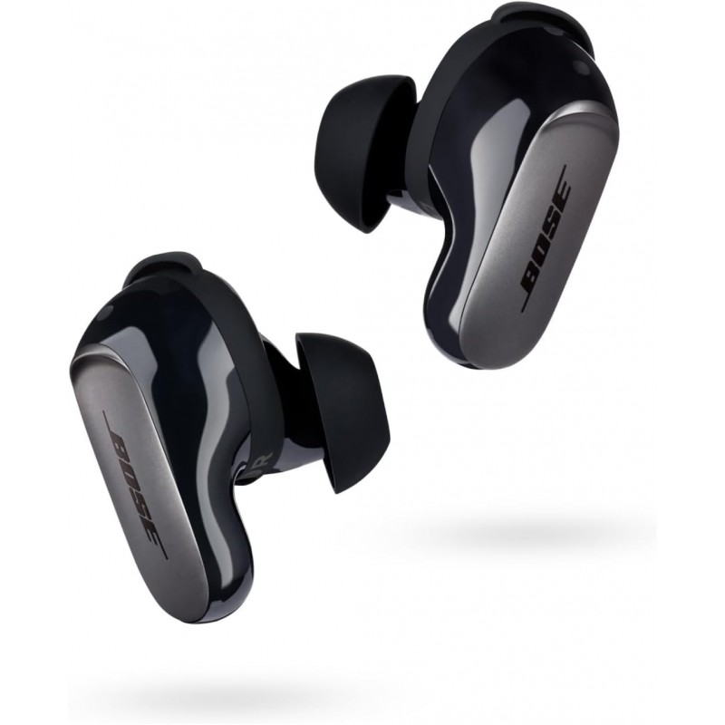 Bose New QuietComfort Ultra Wireless Noise Cancelling Earbuds, Bluetooth Noise Cancelling Earbuds with Spatial Audio and World-Class Noise Cancellation, White Smoke