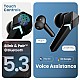 Boult Audio Ammo True Wireless in Ear Earbuds with 40ms Lowest Latency, 40H Playtime, ENC Mic, 13mm Bass Drivers, Interactive LED, Type-C Fast Charging (10Min=150min) Bluetooth Ear Buds