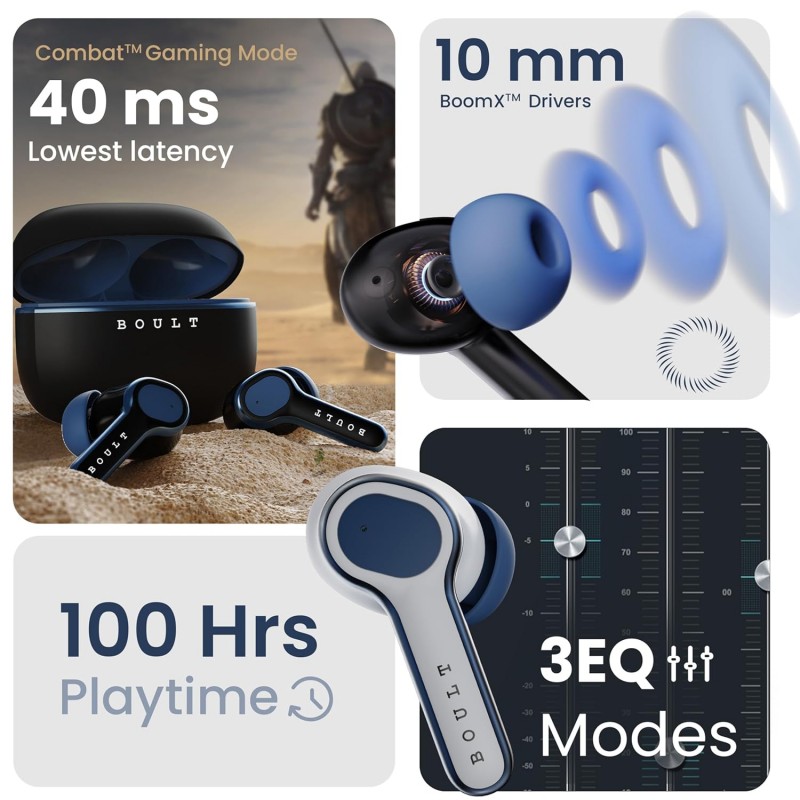 Boult Audio Curve Buds Pro with 100H Playtime, 4 Mics Clear Calling, 40ms Low Latency Gaming, Made in India, Equalizer Modes, Bluetooth 5.3 Blink & Pair™ True Wireless in Ear Earbuds (Beach Rose) Boult Audio Curve Buds Pro with 100H Playtime, 4 Mics Clear Calling, 40ms Low Latency Gaming, Made in India, Equalizer Modes, Bluetooth 5.3 Blink & Pair™ True Wireless in Ear Earbuds (Beach Rose)