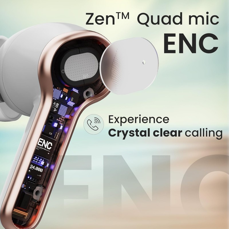 Boult Audio Curve Buds Pro with 100H Playtime, 4 Mics Clear Calling, 40ms Low Latency Gaming, Made in India, Equalizer Modes, Bluetooth 5.3 Blink & Pair™ True Wireless in Ear Earbuds (Beach Rose) Boult Audio Curve Buds Pro with 100H Playtime, 4 Mics Clear Calling, 40ms Low Latency Gaming, Made in India, Equalizer Modes, Bluetooth 5.3 Blink & Pair™ True Wireless in Ear Earbuds (Beach Rose)