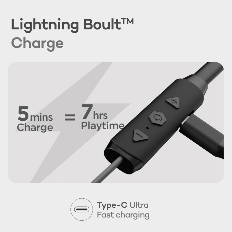 Boult Audio GX Charge Wireless Neckband Earphones with 35H Playtime, Fast Charging, Dual Pairing, Bluetooth 5.3 Earphones Boult Audio GX Charge Wireless Neckband Earphones with 35H Playtime, Fast Charging, Dual Pairing, Bluetooth 5.3 Earphones