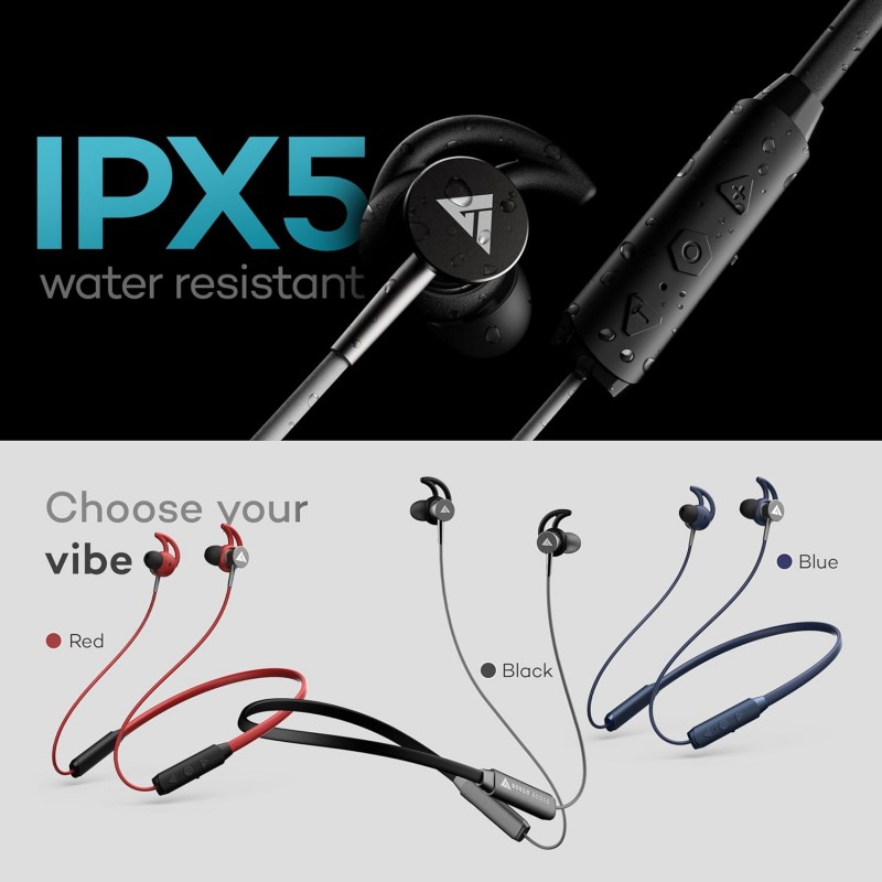 Boult Audio GX Charge Wireless Neckband Earphones with 35H Playtime, Fast Charging, Dual Pairing, Bluetooth 5.3 Earphones Boult Audio GX Charge Wireless Neckband Earphones with 35H Playtime, Fast Charging, Dual Pairing, Bluetooth 5.3 Earphones