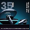 Boult Audio Maverick with 35H Playtime, 45ms Xtreme Low Latency Mode, Quad Mic ENC, Type C Fast Charging (10Mins=120Mins), 10mm Drivers, BT 5.3, IPX5 Airbass True Wireless in Ear Earbuds (Black)