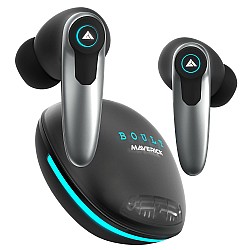 Boult Audio Maverick with 35H Playtime, 45ms Xtreme Low Latency Mode, Quad Mic ENC, Type C Fast Charging (10Mins=120Mins), 10mm Drivers, BT 5.3, IPX5 Airbass True Wireless in Ear Earbuds (Black)