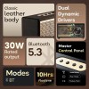 Boult Newly Launched Retroamp Z30 with 30W Bluetooth Speaker with Dual Dynamic Drivers, 10Hrs Playtime, Rugged Leather Body, Type-C Charging, AUX/USB Modes, BT 5.3 Portable Speaker (Vintage Gold)