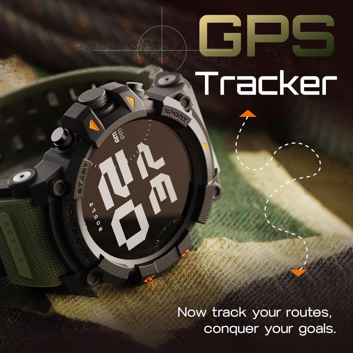 Boult Thrux Smartwatch 1.39'' HD Display, BT Calling 5.2, 350 Nits Brightness, IP67, 290+ Watchfaces, 120+ Sports Modes,GPS Tracking, AI Voice Assistant, SpO2 Monitoring (Green) Boult Thrux Smartwatch 1.39'' HD Display, BT Calling 5.2, 350 Nits Brightness, IP67, 290+ Watchfaces, 120+ Sports Modes,GPS Tracking, AI Voice Assistant, SpO2 Monitoring (Green)