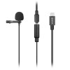 Boya by-M2 Clip-On Lavalier Microphone Lightning Port for iOS Devices Phone Tablet Recording V-Log Making Broadcasting - XLR