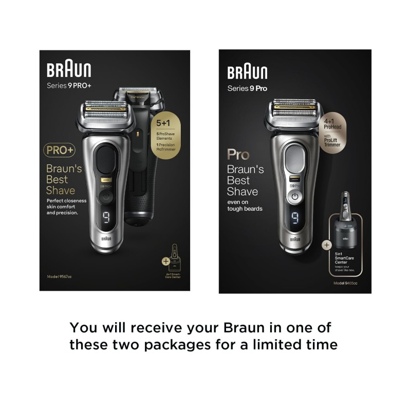 Braun Electric Shaver for Men, Wet & Dry shave, From Gillette Autosense Technology, Gentle on Skin, Effective on Tough Beards, Precision Trimmer, Advanced German Engineering, Silver, Series 9 Pro 9567cc Braun Electric Shaver for Men, Wet & Dry shave, From Gillette Autosense Technology, Gentle on Skin, Effective on Tough Beards, Precision Trimmer, Advanced German Engineering, Silver, Series 9 Pro 9567cc