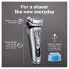 Braun Electric Shaver for Men, Wet & Dry shave, From Gillette Autosense Technology, Gentle on Skin, Effective on Tough Beards, Precision Trimmer, Advanced German Engineering, Silver, Series 9 Pro 9567cc Braun Electric Shaver for Men, Wet & Dry shave, From Gillette Autosense Technology, Gentle on Skin, Effective on Tough Beards, Precision Trimmer, Advanced German Engineering, Silver, Series 9 Pro 9567cc