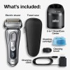 Braun Electric Shaver for Men, Wet & Dry shave, From Gillette Autosense Technology, Gentle on Skin, Effective on Tough Beards, Precision Trimmer, Advanced German Engineering, Silver, Series 9 Pro 9567cc Braun Electric Shaver for Men, Wet & Dry shave, From Gillette Autosense Technology, Gentle on Skin, Effective on Tough Beards, Precision Trimmer, Advanced German Engineering, Silver, Series 9 Pro 9567cc