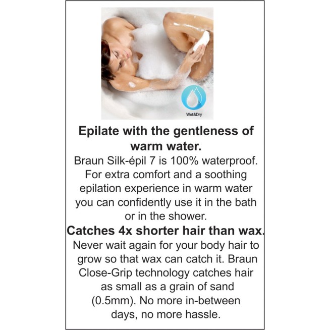 Braun SE7-561 LEG Cordless Epilator White Braun SE7-561 LEG Cordless Epilator White