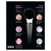 Braun Face 810 Mini Facial Epilator for Women, Cleansing Brush with Micro-Oscillations, Precise Root Hair Removal, Slim Head, Pore-Deep Cleansing, Cordless, White