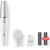 Braun Face 810 Mini Facial Epilator for Women, Cleansing Brush with Micro-Oscillations, Precise Root Hair Removal, Slim Head, Pore-Deep Cleansing, Cordless, White