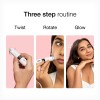 Braun Face Mini Hair Remover FS1000, Electric Facial Hair Remover for Women, Quick, Instant, Gentle, Painless, Smooth Skin, Glow On-The-Go, with Smartlight, for Upper Lips, Chin, Cheeks, Peach Fuzz