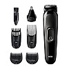 Braun Hair Clippers for Men MGK3220, 6-in-1 Beard Trimmer, Ear and Nose Trimmer, Mens Grooming Kit, Cordless & Rechargeable