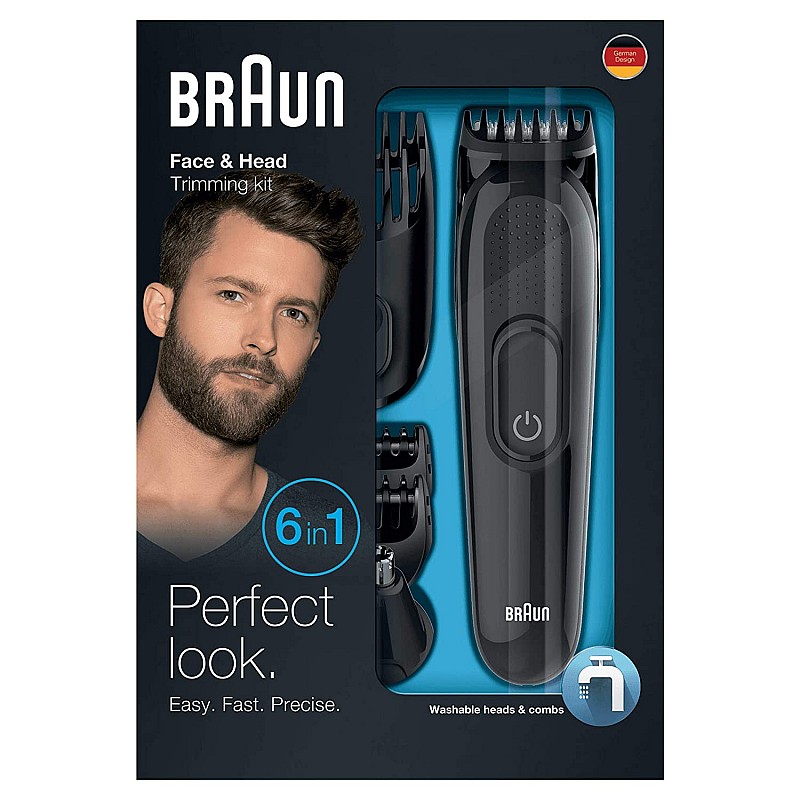 Braun MGK3020 - 6-in-One Multi Grooming and Trimmer Kit (Black)