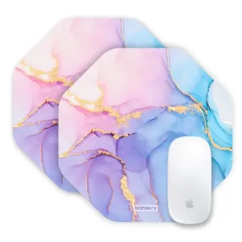 Brizberry Mouse Pad, Large Printed Premium Textured Waterproof Anti Skid Rubber Base for Desktop Laptop Gaming Professional 240X240X3mm (201O - Pack of 2)