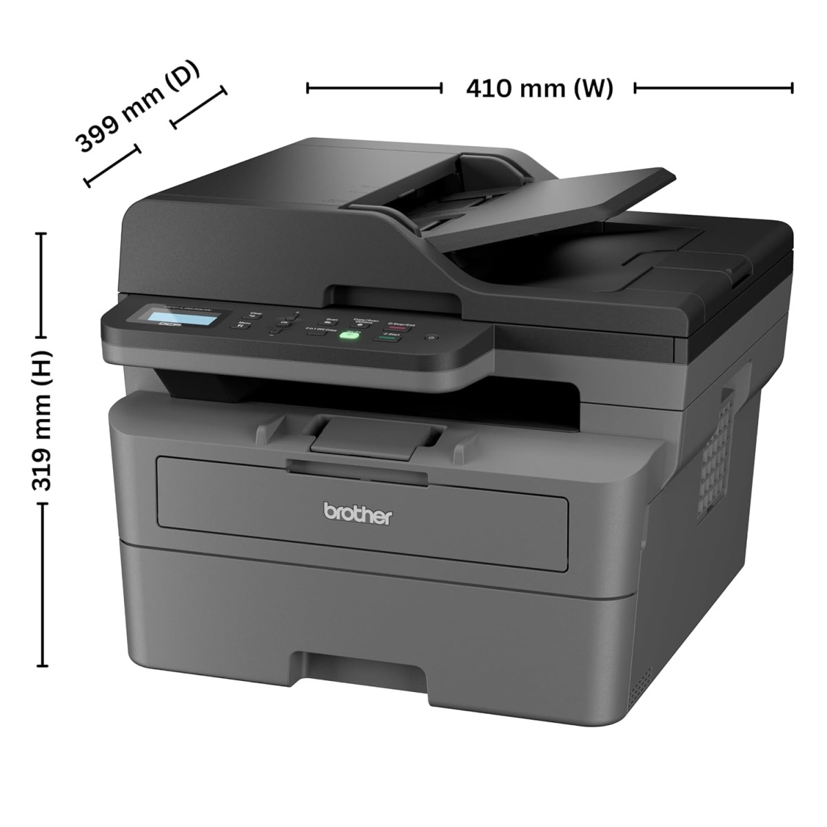 Brother DCP-L2640DW New Launch Auto Duplex Laser Printer, 34 PPM, Print Scan Copy, LCD Display, ADF, 256MB Memory Brother DCP-L2640DW New Launch Auto Duplex Laser Printer, 34 PPM, Print Scan Copy, LCD Display, ADF, 256MB Memory
