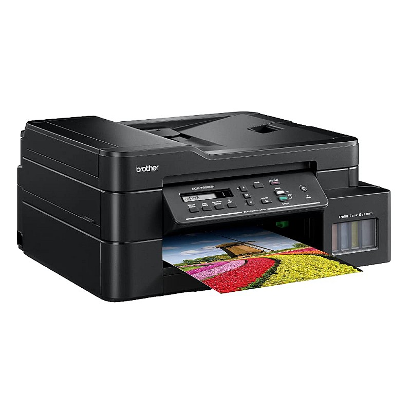 Brother DCP-T820DW All in One Ink Tank Refill System Printer with Wi-Fi and Auto Duplex Printing (Refurbished)