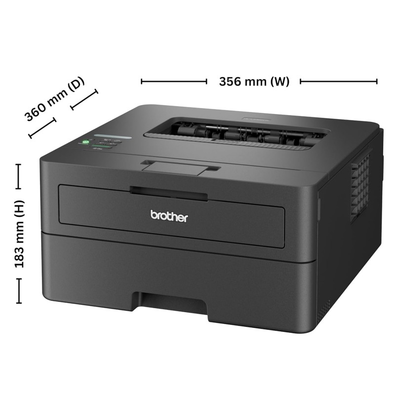 Brother HL-L2460DN (New Launch) Auto Duplex Laser Printer, 34 PPM Print Speed, LCD Display, 128 MB Memory, LAN, USB, 250 Sheet Paper Tray, 3000 Pages Inbox Toner