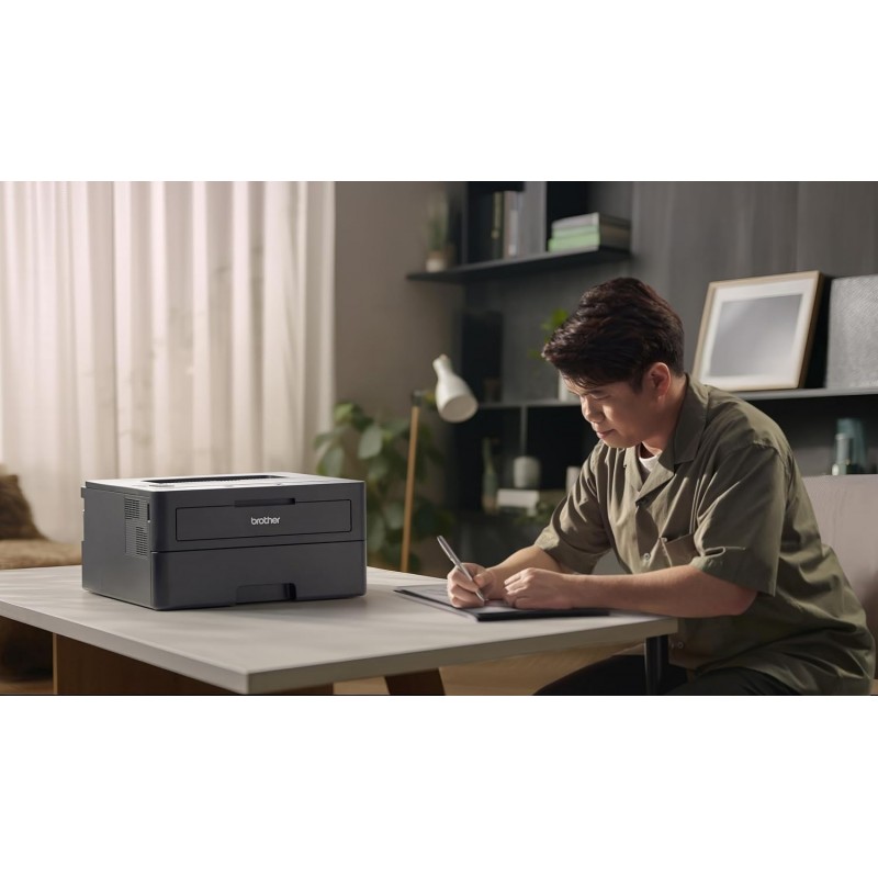 Brother HL-L2460DN (New Launch) Auto Duplex Laser Printer, 34 PPM Print Speed, LCD Display, 128 MB Memory, LAN, USB, 250 Sheet Paper Tray, 3000 Pages Inbox Toner