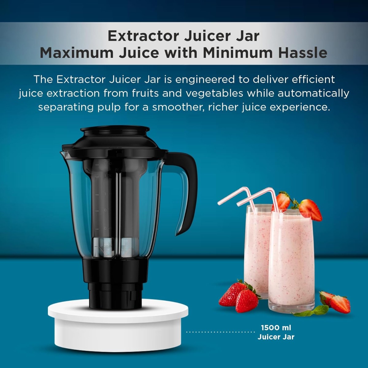 Butterfly Smart Plus 750W Mixer Grinder with 5 Jars | Multipurpose Jars - 3 Stainless Steel,1 PC Juicer Jar & 1 Grind & Store Jar | Heavy Duty Motor | 2 Years Manufacturer Warranty | Ink Blue