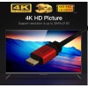 C & E 4K HDMI cord HDMI to HDMI cable @60Hz with Ethernet 3 ft Ultra /1.83 Meter 2.0 HDMI Cable (Compatible with HDTV, Red)