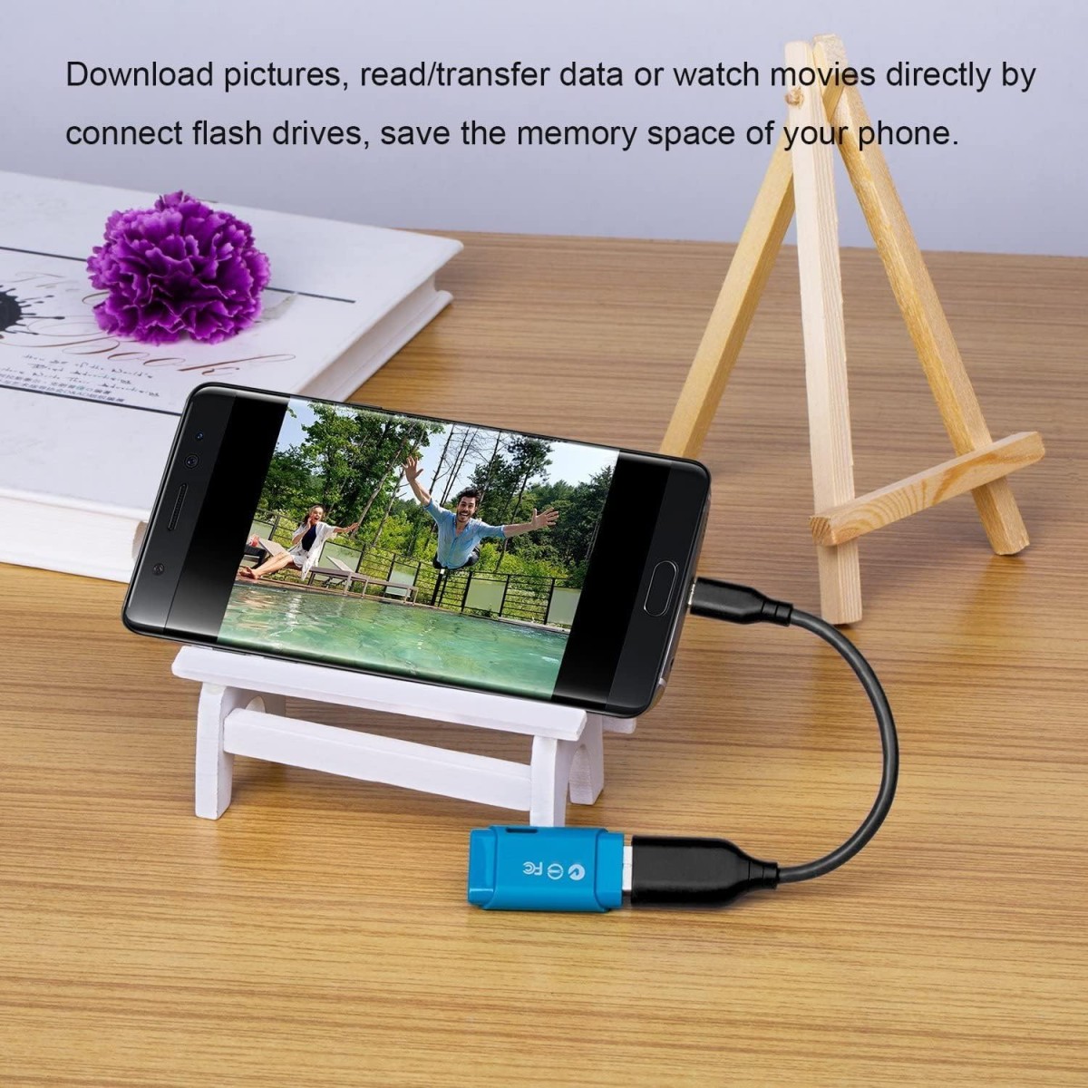 C & E-Cables & Etc-Micro USB OTG Adapter - USB Female to Micro USB for Easy Connectivity [ Pack of-3 ]