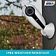 Qubo Smart Outdoor Security WiFi Camera (White) with Face Mask Detection | Intruder Alarm System 