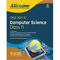 CBSE All In One Computer Science Class 11 for 2022 Exam (Updated edition for Term 1 and 2)