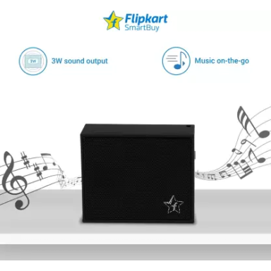 Flipkart SmartBuy 3W Bluetooth Speaker (Black, Mono Channel) Flipkart SmartBuy 3W Bluetooth Speaker (Black, Mono Channel)