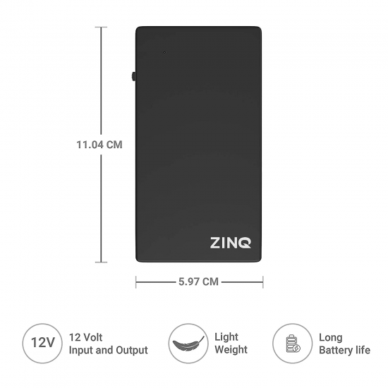 Zinq Technologies UPS for Router (Black) 