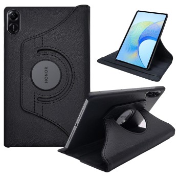 CEDO Honor Pad X9 (11.5 inch) Flip Cover | Leather Finish | 360 Degree Rotate Back Cover | Shockproof Back Cover Case for Honor Pad X9 (11.5 inch) (Black)