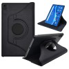CEDO Lenovo Tab M10 FHD Plus (10.3 inch) Flip Cover | Leather Finish | 360 Degree Rotate Back Cover | Shockproof Back Cover Case TB-X606X (Black)