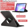CEDO OnePlus Pad (11.6 inch) Flip Cover | Leather Finish | 360 Degree Rotate Back Cover Case for OnePlus Pad (11.6 inch) (Black)