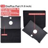 CEDO OnePlus Pad (11.6 inch) Flip Cover | Leather Finish | 360 Degree Rotate Back Cover Case for OnePlus Pad (11.6 inch) (Black)