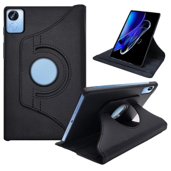CEDO Realme Pad X (11 inch) Flip Cover | Leather Finish | 360 Degree Rotate Back Cover | Shockproof Back Cover Case for Realme Pad X (11 inch) (Black)