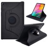 CEDO Samsung Tab A (10.1 inch) Flip Cover | Leather Finish | 360 Degree Rotate Back Cover | Shockproof Back Cover Case SM-T510 /SM T515 (Black)