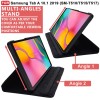 CEDO Samsung Tab A (10.1 inch) Flip Cover | Leather Finish | 360 Degree Rotate Back Cover | Shockproof Back Cover Case SM-T510 /SM T515 (Black)