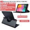 CEDO Samsung Tab A (8 inch) Flip Cover | Leather Finish | 360 Degree Rotate Back Cover | Shockproof Back Cover Case SM-T290 / SM-T295 (Black)
